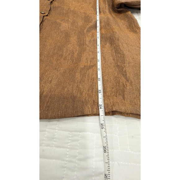 Coldwater Creek Linen Blend Button Front 3/4 Sleeve Shirt Top Womens Large - Picture 6 of 7